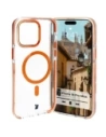 Bizon Case Marco Apple iPhone 14 Pro Max klar mit orangefarbenem Rahmen