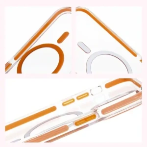 Wholesale Bizon Case Marco Apple iPhone 14 Pro Max clear with orange frame - BIZ7075 - {ean13} - Hurt