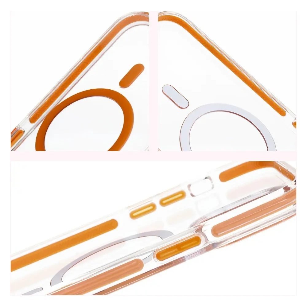Hurtownia GSM - Bizon Case Marco Apple iPhone 14 Pro Max klar mit orangefarbenem Rahmen - BIZ7075 - {ean13} - Hurt