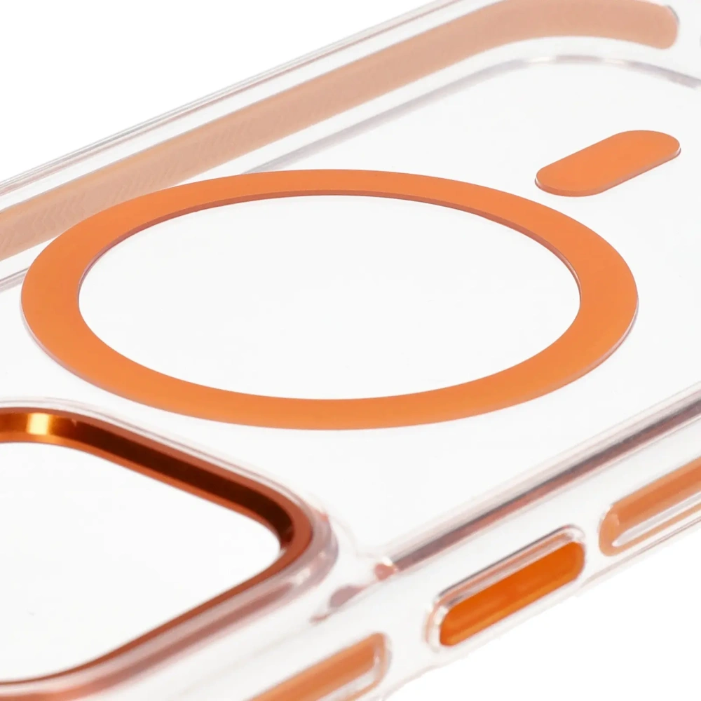 Hurtownia GSM - Bizon Case Marco Apple iPhone 15 Pro Max klar mit orangefarbenem Rahmen - BIZ7076 - {ean13} - Hurt