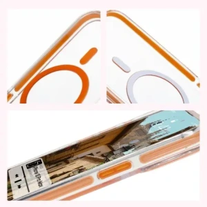 Hurtownia GSM - Bizon Case Marco Apple iPhone 15 Pro Max klar mit orangefarbenem Rahmen - BIZ7076 - {ean13} - Hurt
