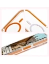 Hurtownia GSM - Bizon Case Marco Apple iPhone 15 Pro Max clear cu ramă portocalie - BIZ7076 - {ean13} - Hurt
