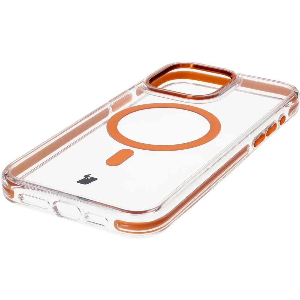 Hurtownia GSM - Bizon Case Marco Apple iPhone 15 Pro Max klar mit orangefarbenem Rahmen - BIZ7076 - {ean13} - Hurt