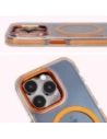 Hurtownia GSM - Etui z pierścieniem magnetycznym Bizon Case Marco do Apple iPhone 15 Pro przezroczyste z pomarańczową ramką - BIZ7077 - {ean13} - Hurt