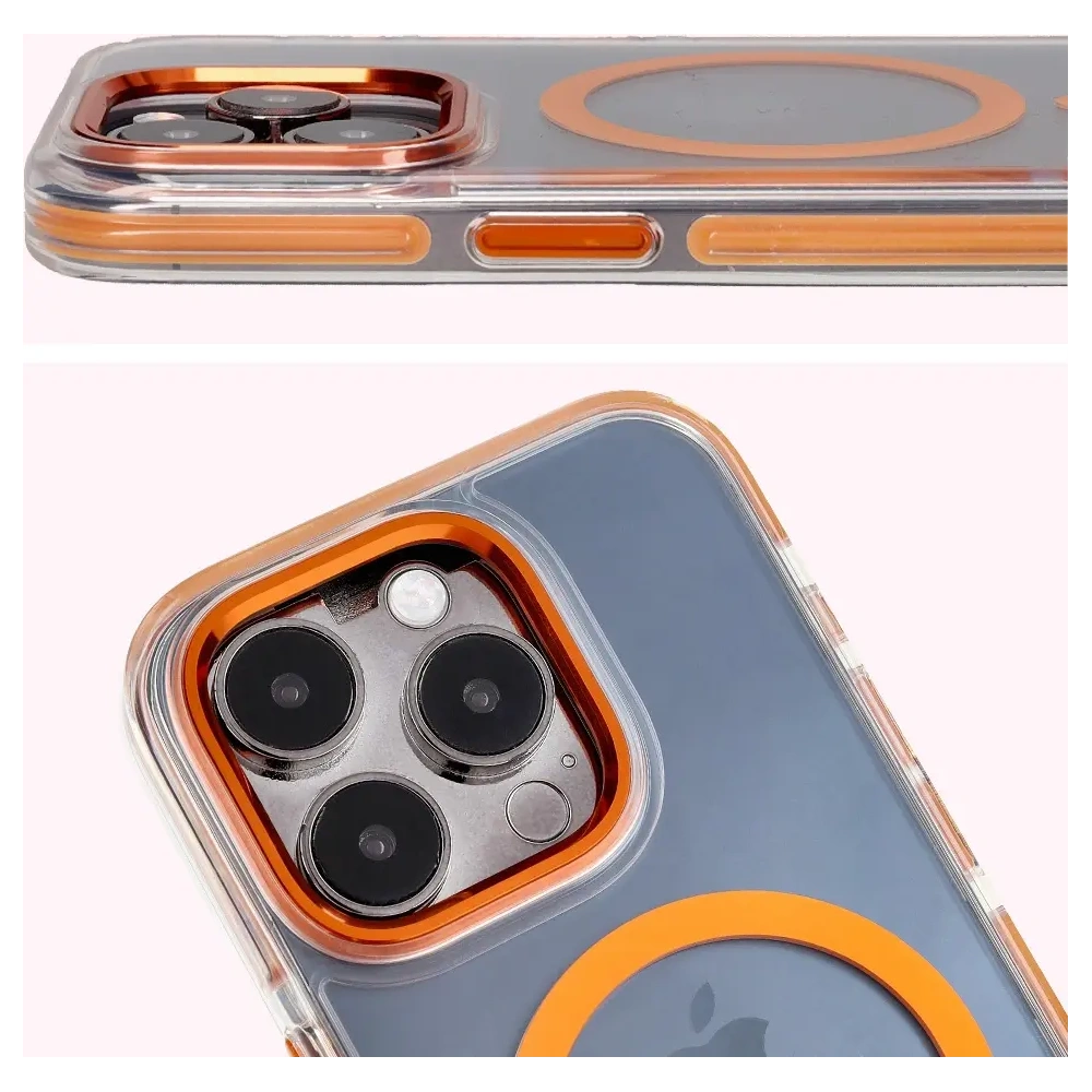 Hurtownia GSM - Bizon Case Marco Apple iPhone 15 Pro átlátszó narancssárga kerettel - BIZ7077 - {ean13} - Hurt