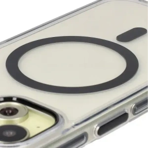 Hurtownia GSM - Etui z pierścieniem magnetickým Bizon Case Marco pro Apple iPhone 15 průhledné s černým rámečkem - BIZ7078 - {ean13} - Hurt
