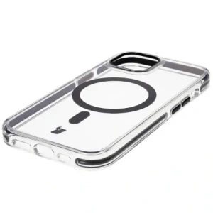 Hurtownia GSM - Etui z pierścieniem magnetickým Bizon Case Marco pro Apple iPhone 15 průhledné s černým rámečkem - BIZ7078 - {ean13} - Hurt
