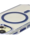 Hurtownia GSM - Etui z pierścieniem magnetycznym Bizon Case Marco do Apple iPhone 15 przezroczyste z niebieską ramką - BIZ7079 - {ean13} - Hurt