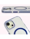 Hurtownia GSM - Etui z pierścieniem magnetycznym Bizon Case Marco do Apple iPhone 15 przezroczyste z niebieską ramką - BIZ7079 - {ean13} - Hurt