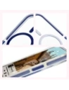 Hurtownia GSM - Etui z pierścieniem magnetycznym Bizon Case Marco do Apple iPhone 15 przezroczyste z niebieską ramką - BIZ7079 - {ean13} - Hurt