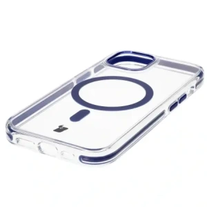 Hurtownia GSM - Etui s magnetickým kroužkem Bizon Case Marco pro Apple iPhone 15 průhledné s modrým rámem - BIZ7079 - {ean13} - Hurt
