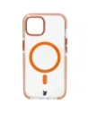 Hurtownia GSM - Etui z pierścieniem magnetycznym Bizon Case Marco do Apple iPhone 15 przezroczyste z pomarańczową ramką - BIZ7080 - {ean13} - Hurt