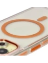 Hurtownia GSM - Etui z pierścieniem magnetycznym Bizon Case Marco do Apple iPhone 15 przezroczyste z pomarańczową ramką - BIZ7080 - {ean13} - Hurt