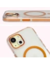 Hurtownia GSM - Bizon Case Marco Apple iPhone 15 clar cu ramă portocalie - BIZ7080 - {ean13} - Hurt