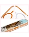 Hurtownia GSM - Etui z pierścieniem magnetycznym Bizon Case Marco do Apple iPhone 15 przezroczyste z pomarańczową ramką - BIZ7080 - {ean13} - Hurt