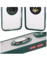 Hurtownia GSM - Bizon Case Hybrid Ring Apple iPhone 16 Pro Max rauchig mit einem dunkelgrünen Rahmen - BIZ7081 - {ean13} - Hurt