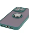 Hurtownia GSM - Bizon Case Hybrid Ring Apple iPhone 16 Pro Max rauchig mit einem dunkelgrünen Rahmen - BIZ7081 - {ean13} - Hurt