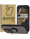 Bizon Case Hybrid Ring Apple iPhone 16 Pro Max rauchig mit einem schwarzen Rahmen