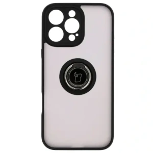 Hurtownia GSM - Bizon Case Hybrid Ring Apple iPhone 16 Pro Max fumuriu cu un cadru negru - BIZ7082 - {ean13} - Hurt