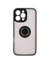 Hurtownia GSM - Bizon Case Hybrid Ring Apple iPhone 16 Pro Max fumuriu cu un cadru negru - BIZ7082 - {ean13} - Hurt
