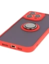 Hurtownia GSM - Bizon Case Hybrid Ring Apple iPhone 16 Pro Max rauchig mit einem roten Rahmen - BIZ7083 - {ean13} - Hurt