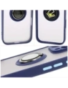 Hurtownia GSM - Bizon Case Hybrid Ring Apple iPhone 16 Pro Max rauchig mit einem marineblauen Rahmen - BIZ7084 - {ean13} - Hurt