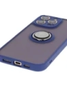 Hurtownia GSM - Bizon Case Hybrid Ring Apple iPhone 16 Pro Max rauchig mit einem marineblauen Rahmen - BIZ7084 - {ean13} - Hurt