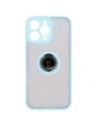 Hurtownia GSM - Bizon Case Hybrid Ring Apple iPhone 16 Pro Max rauchig mit einem hellblauen Rahmen - BIZ7085 - {ean13} - Hurt