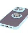 Hurtownia GSM - Bizon Case Hybrid Ring Apple iPhone 16 Pro Max rauchig mit einem hellblauen Rahmen - BIZ7085 - {ean13} - Hurt