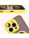 Hurtownia GSM - Bizon Case Hybrid Ring Apple iPhone 16 Pro Max rauchig mit einem gelben Rahmen - BIZ7086 - {ean13} - Hurt