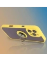 Wholesale Bizon Case Hybrid Ring Apple iPhone 16 Pro Max smoky with a yellow frame - BIZ7086 - {ean13} - Hurt