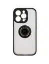Hurtownia GSM - Etui z uchwytem na palec Bizon Case Hybrid Ring do Apple iPhone 16 Pro przydymione z czarną ramką - BIZ7088 - {ean13} - Hurt
