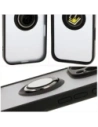 Hurtownia GSM - Etui z uchwytem na palec Bizon Case Hybrid Ring do Apple iPhone 16 Pro przydymione z czarną ramką - BIZ7088 - {ean13} - Hurt