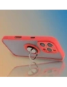 Hurtownia GSM - Etui z uchwytem na palec Bizon Case Hybrid Ring do Apple iPhone 16 Pro przydymione z czerwoną ramką - BIZ7089 - {ean13} - Hurt