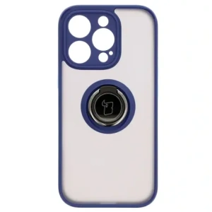 Hurtownia GSM - Bizon Case Hybrid Ring Apple iPhone 16 Pro fumuriu cu un cadru albastru închis - BIZ7090 - {ean13} - Hurt