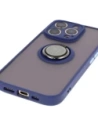 Hurtownia GSM - Bizon Case Hybrid Ring Apple iPhone 16 Pro fumuriu cu un cadru albastru închis - BIZ7090 - {ean13} - Hurt