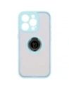 Wholesale Bizon Case Hybrid Ring Apple iPhone 16 Pro smoky with a light blue frame - BIZ7091 - {ean13} - Hurt