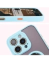 Wholesale Bizon Case Hybrid Ring Apple iPhone 16 Pro smoky with a light blue frame - BIZ7091 - {ean13} - Hurt
