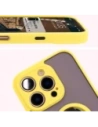 Hurtownia GSM - Bizon Case Hybrid Ring Apple iPhone 16 Pro fumuriu cu un cadru galben - BIZ7092 - {ean13} - Hurt