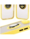 Hurtownia GSM - Etui z uchwytem na palec Bizon Case Hybrid Ring do Apple iPhone 16 Pro przydymione z żółtą ramką - BIZ7092 - {ean13} - Hurt