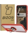 Wholesale Bizon Case Hybrid Ring Motorola Moto G35 5G smoky with a red frame - BIZ7095 - {ean13} - Hurt