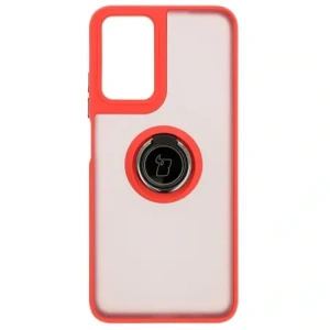 Hurtownia GSM - Etui s úchopem na prst Bizon Case Hybrid Ring pro Motorola Moto G35 5G kouřové s červeným rámem - BIZ7095 - {ean13} - Hurt