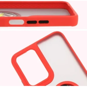 Hurtownia GSM - Bizon Case Hybrid Gyűrű Motorola Moto G35 5G füstös piros kerettel - BIZ7095 - {ean13} - Hurt