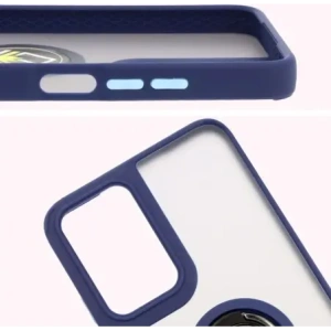 Hurtownia GSM - Bizon Case Hybrid Ring Motorola Moto G35 5G füstös színű, sötétkék kerettel - BIZ7096 - {ean13} - Hurt