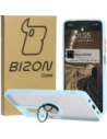 Hurtownia GSM - Etui z uchwytem na palec Bizon Case Hybrid Ring do Motorola Moto G35 5G przydymione z jasnoniebieską ramką - BIZ7097 - {ean13} - Hurt