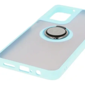 Hurtownia GSM - Etui z uchwytem na palec Bizon Case Hybrid Ring do Motorola Moto G35 5G kouřové s jasně modrým rámem - BIZ7097 - {ean13} - Hurt