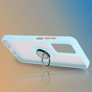 Hurtownia GSM - Bizon Case Hybrid Ring Motorola Moto G35 5G füstös színben, világoskék kerettel - BIZ7097 - {ean13} - Hurt