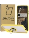 Wholesale Bizon Case Hybrid Ring Motorola Moto G35 5G smoky with a yellow frame - BIZ7098 - {ean13} - Hurt