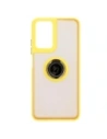 Hurtownia GSM - Etui z uchwytem na palec Bizon Case Hybrid Ring do Motorola Moto G35 5G kouřové s žlutým rámem - BIZ7098 - {ean13} - Hurt