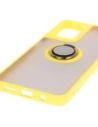 Hurtownia GSM - Etui z uchwytem na palec Bizon Case Hybrid Ring do Motorola Moto G35 5G kouřové s žlutým rámem - BIZ7098 - {ean13} - Hurt